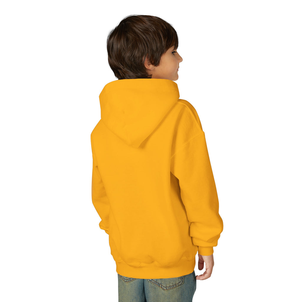 Youth Hoodie — Minimal Dove Logo "Wild & Free" Chest Print