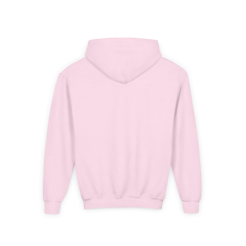 Youth Hoodie — Minimal Dove Logo "Wild & Free" Chest Print
