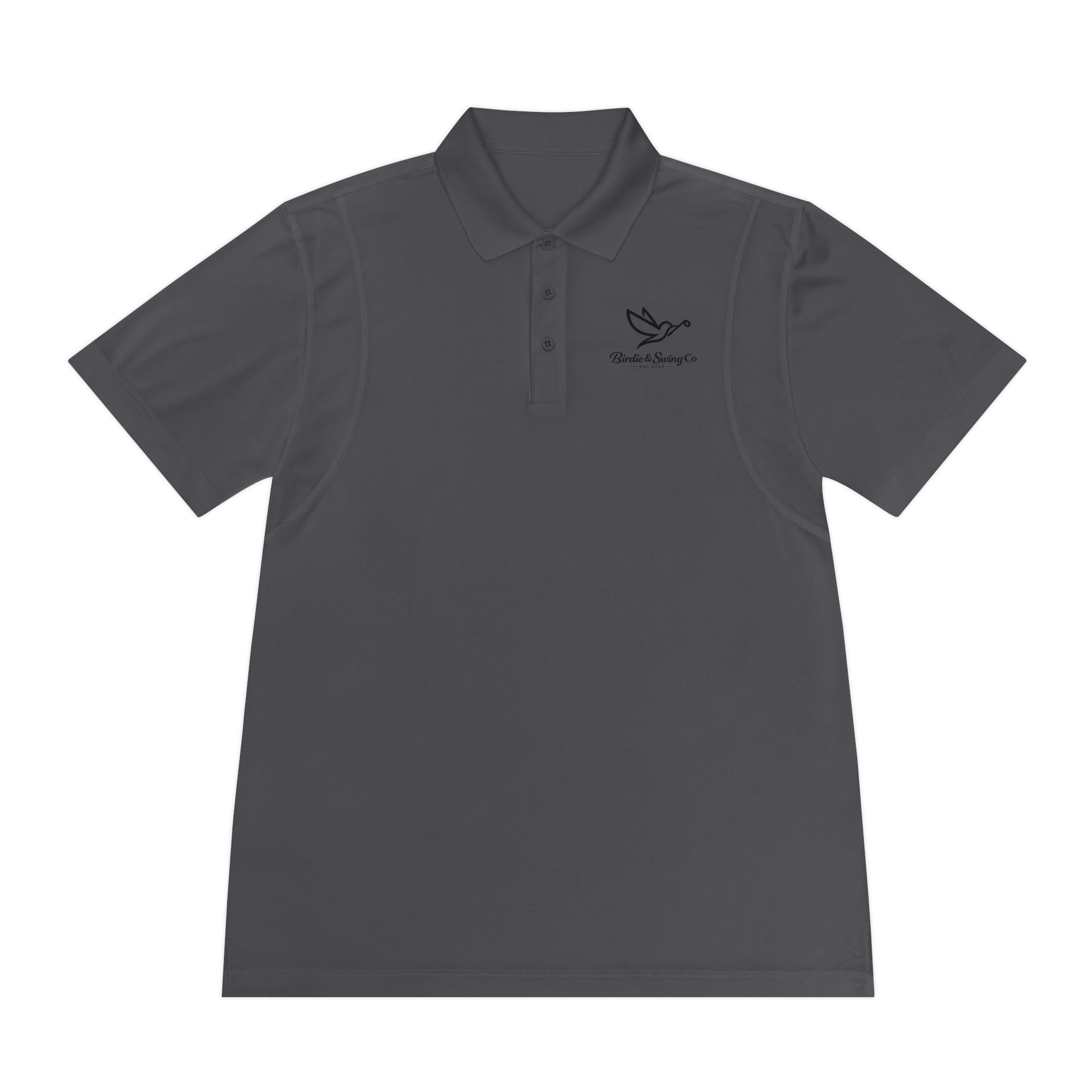 Men's Polo Shirt with Dove Logo — Breathable Sport Polo for Casual & Golf Wear