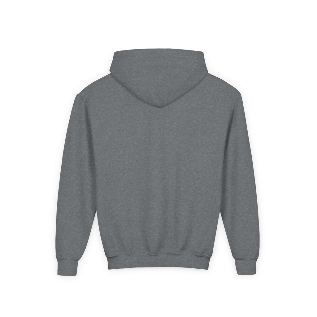 Youth Hoodie — Minimal Dove Logo "Wild & Free" Chest Print