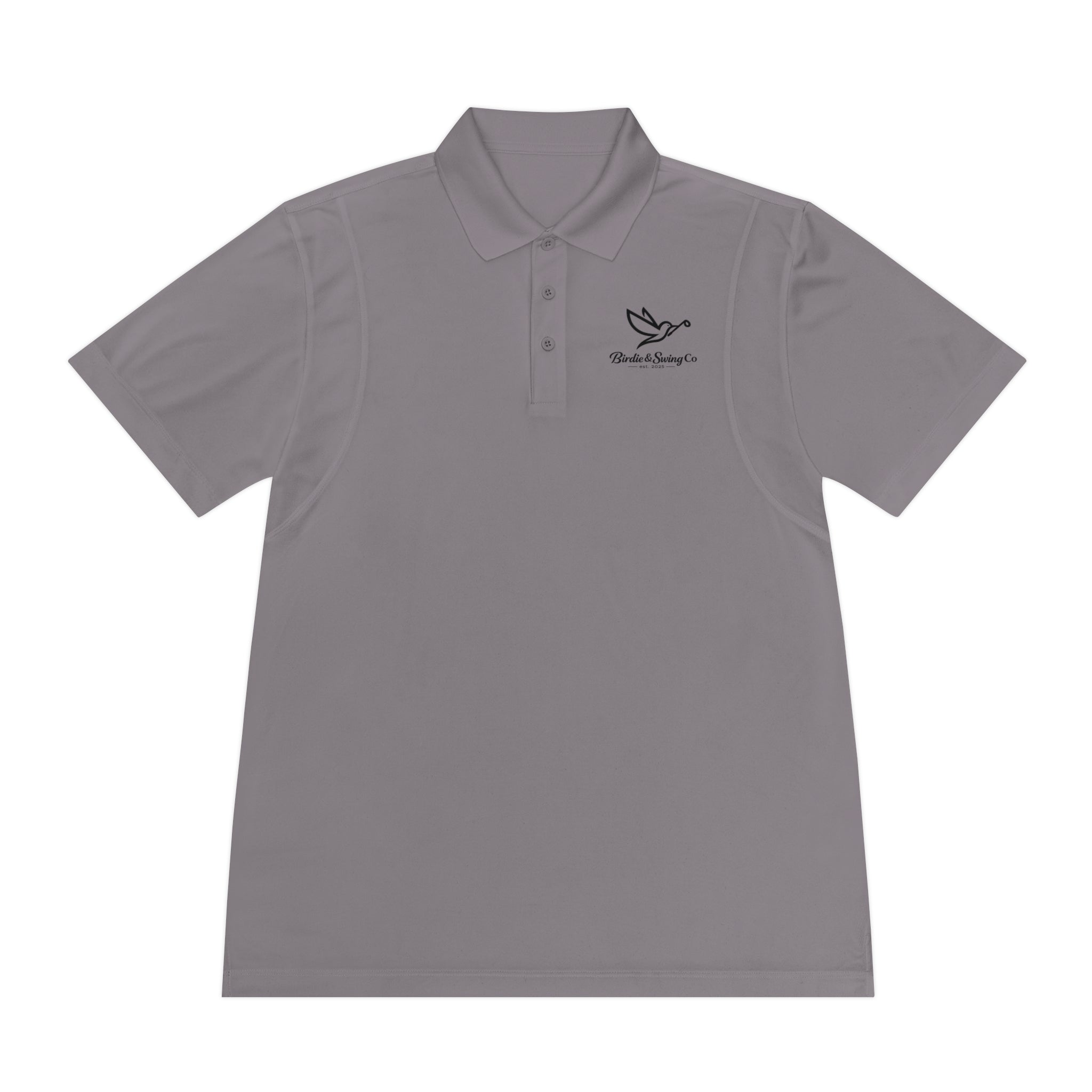 Men's Polo Shirt with Dove Logo — Breathable Sport Polo for Casual & Golf Wear