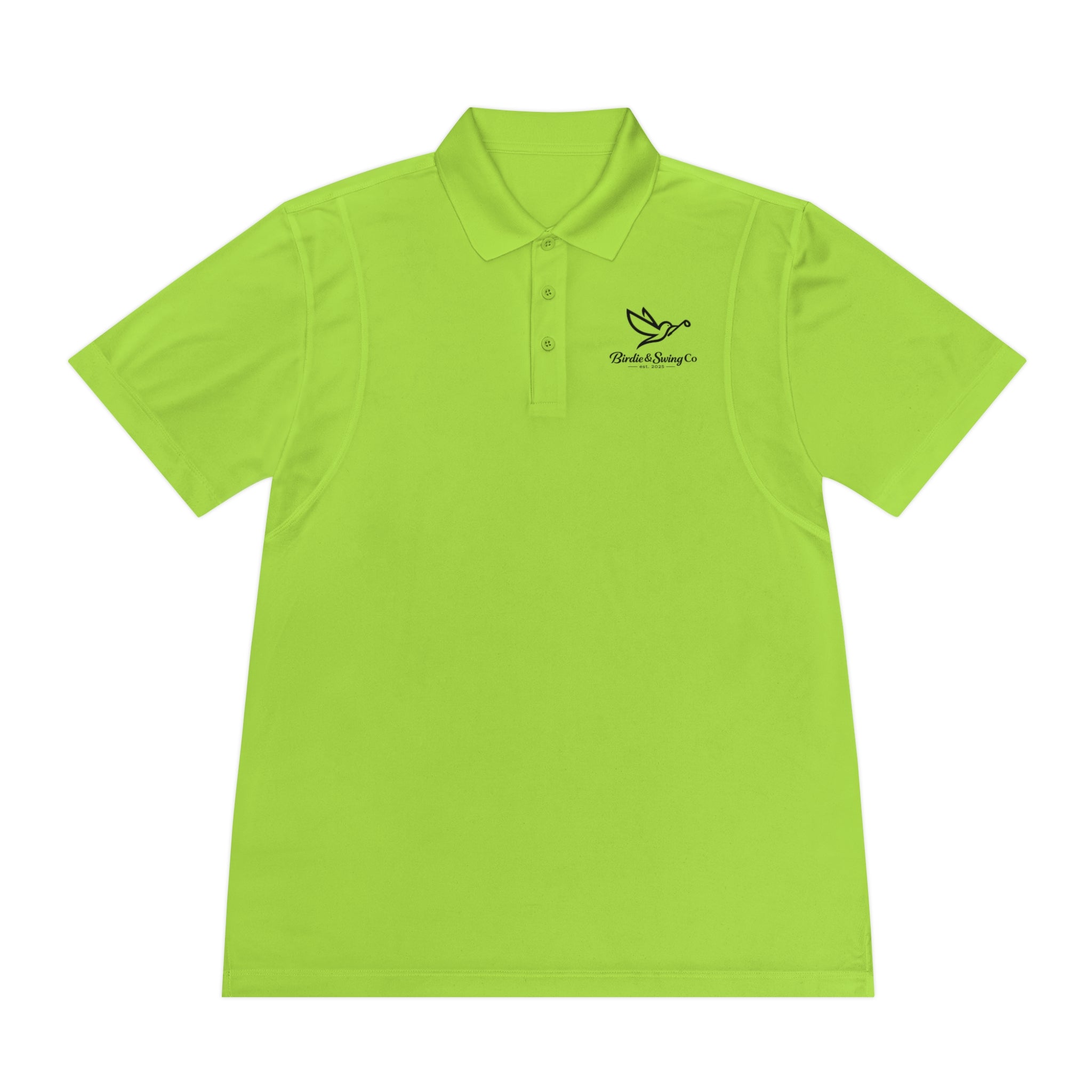 Men's Polo Shirt with Dove Logo — Breathable Sport Polo for Casual & Golf Wear