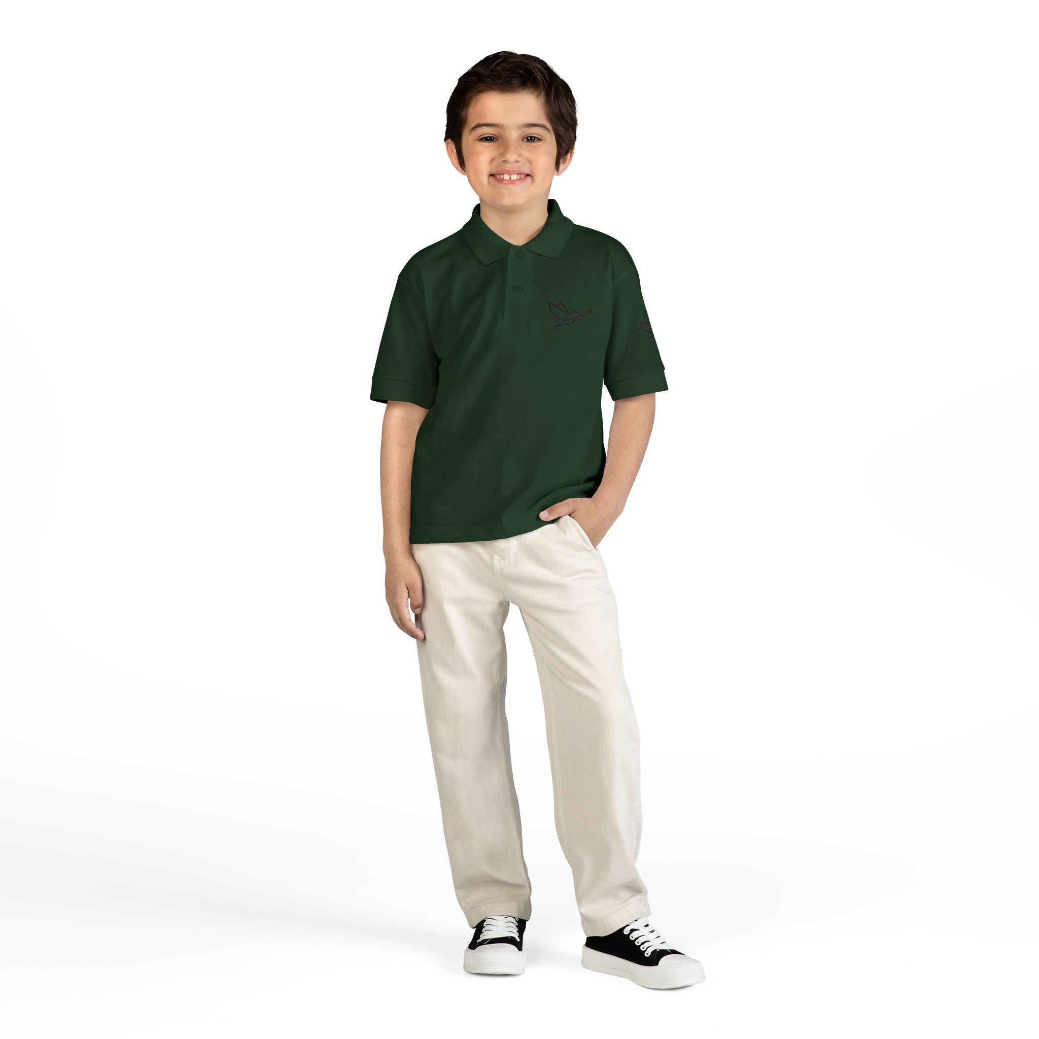 Birdie & Swing Co Youth Golf Shirt, Kids Golf Apparel, Junior Golfer Gift, Boys and Girls Golf Tee