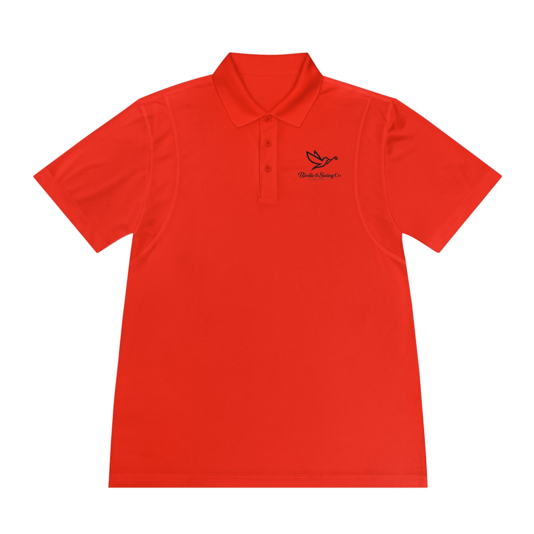 Men's Polo Shirt with Dove Logo — Breathable Sport Polo for Casual & Golf Wear