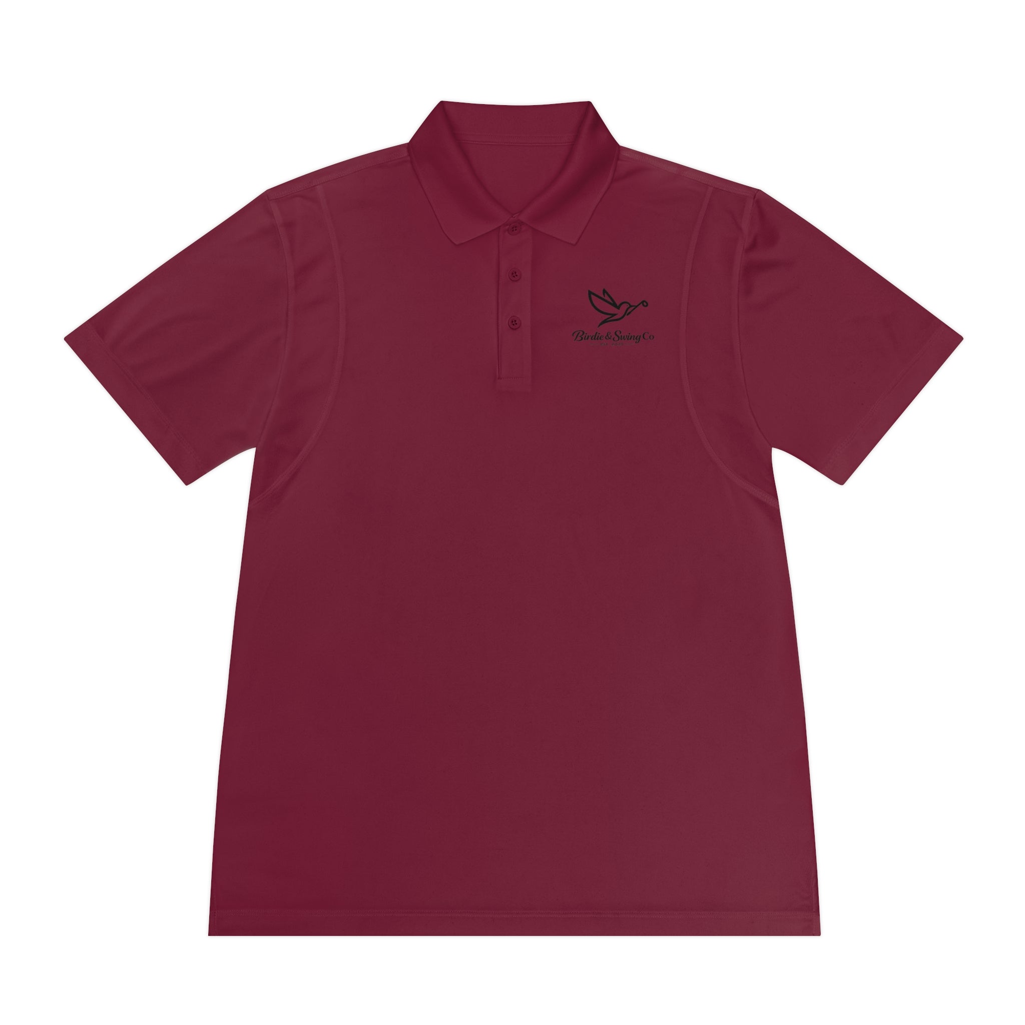 Men's Polo Shirt with Dove Logo — Breathable Sport Polo for Casual & Golf Wear