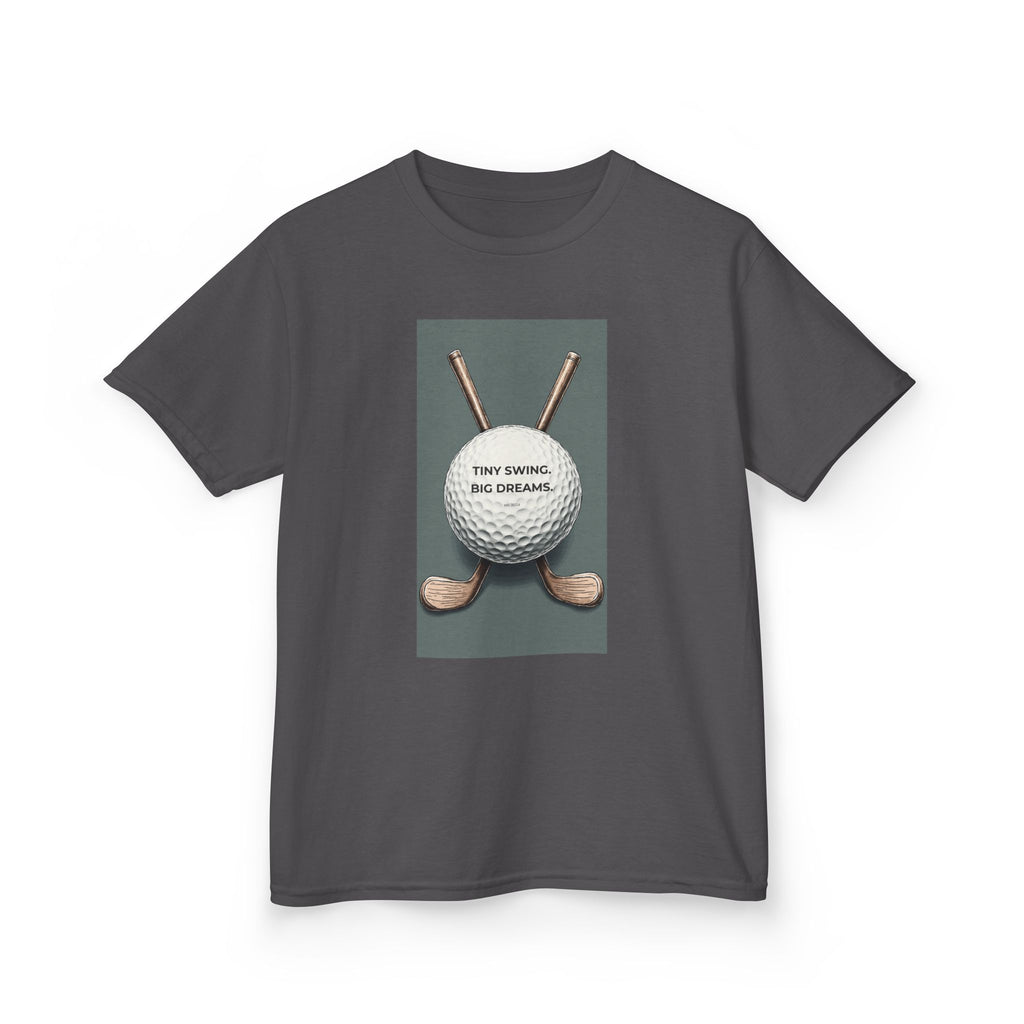 Kids Golf Tee — "Tiny Swing, Big Dreams" Graphic T‑Shirt