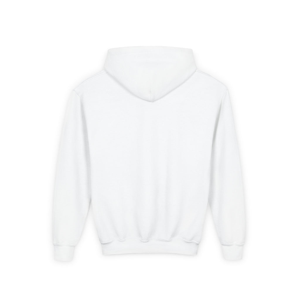 Youth Hoodie — Minimal Dove Logo "Wild & Free" Chest Print