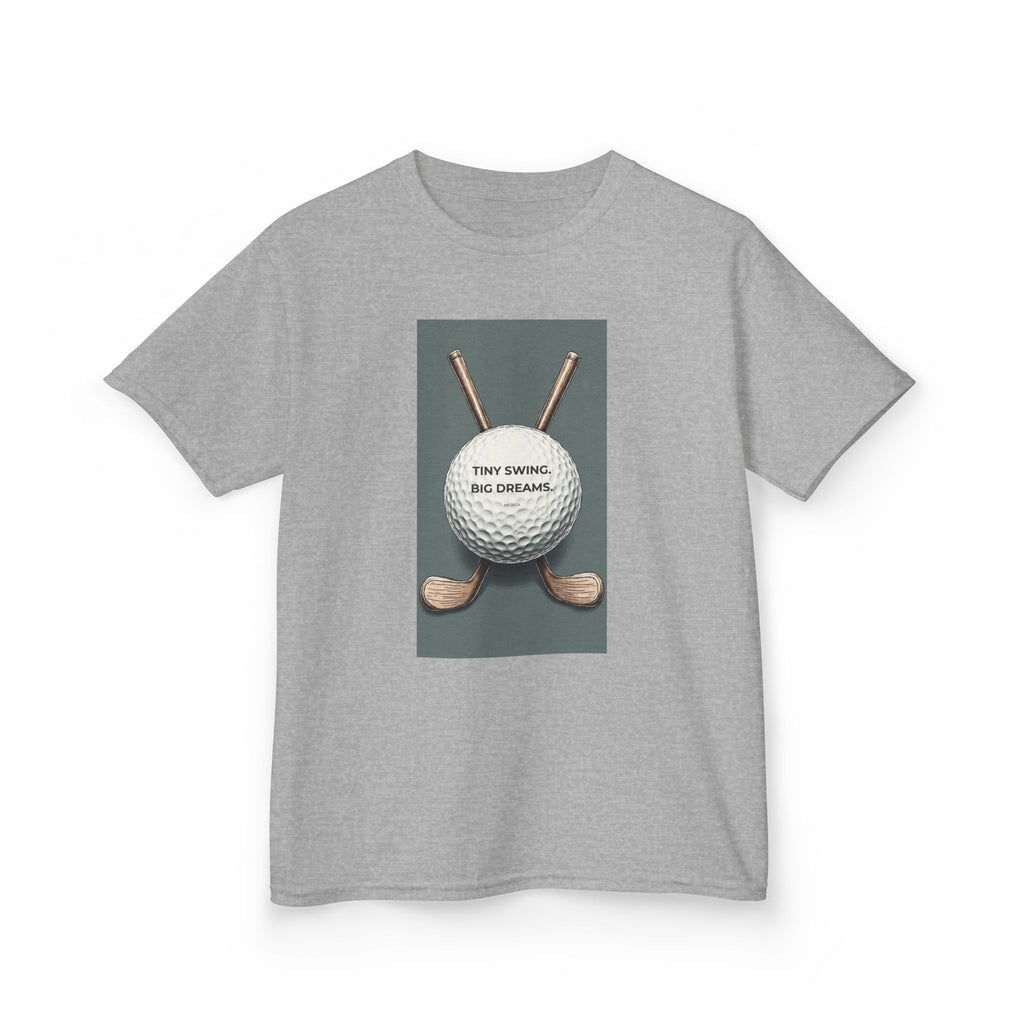 Kids Golf Tee — "Tiny Swing, Big Dreams" Graphic T‑Shirt