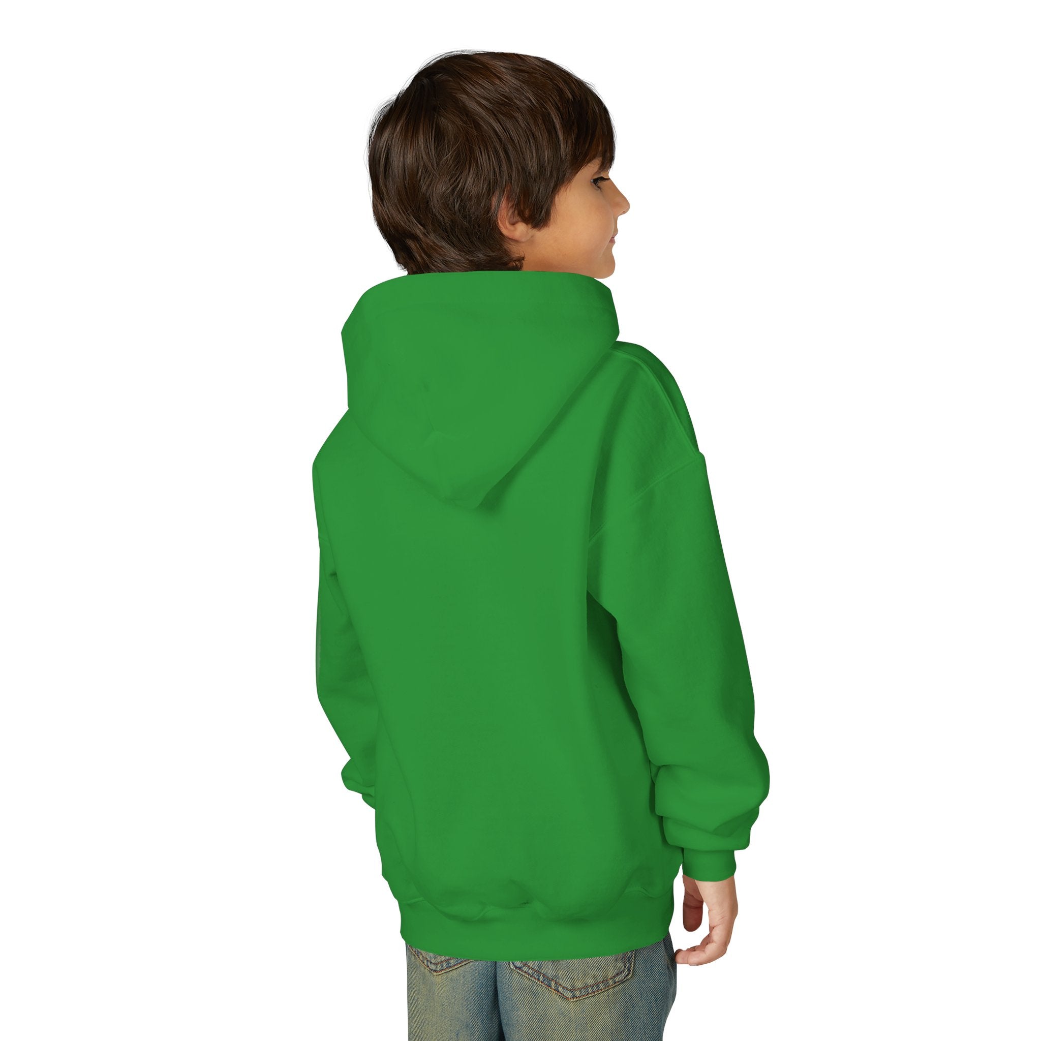 Youth Hoodie — Minimal Dove Logo "Wild & Free" Chest Print
