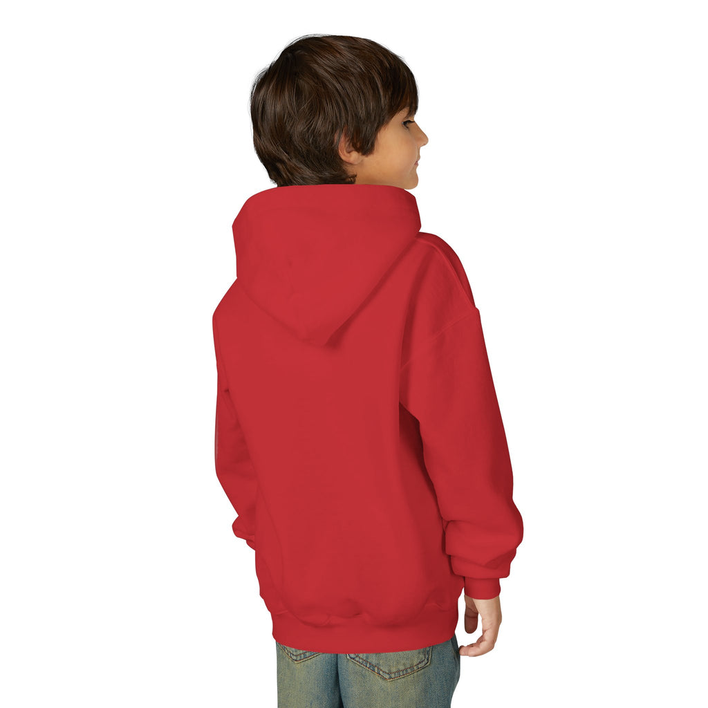 Youth Hoodie — Minimal Dove Logo "Wild & Free" Chest Print