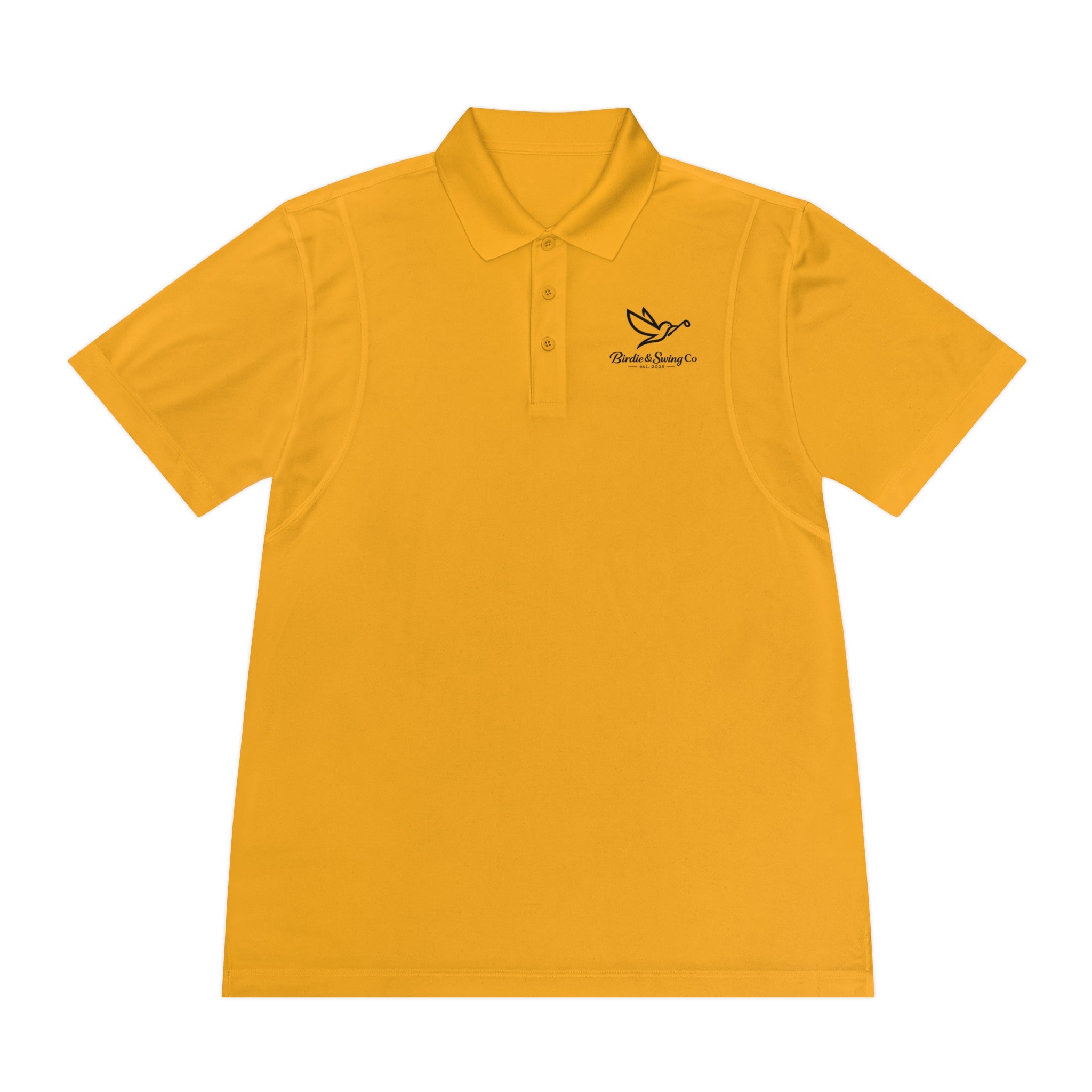 Men's Polo Shirt with Dove Logo — Breathable Sport Polo for Casual & Golf Wear