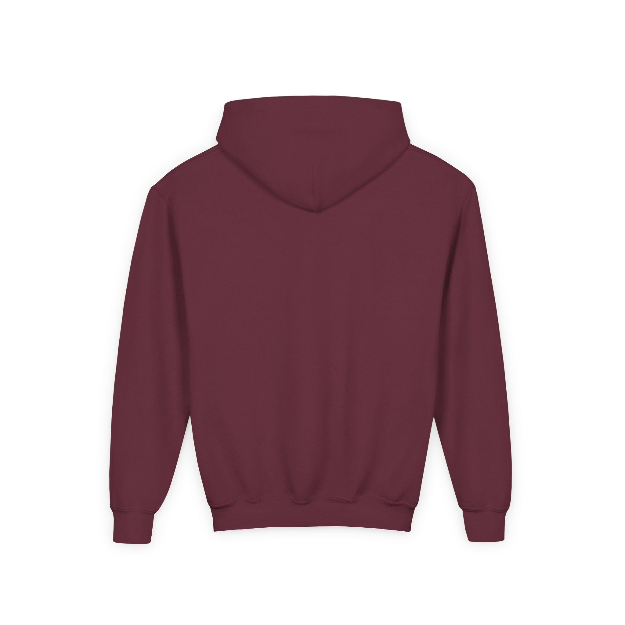 Youth Hoodie — Minimal Dove Logo "Wild & Free" Chest Print