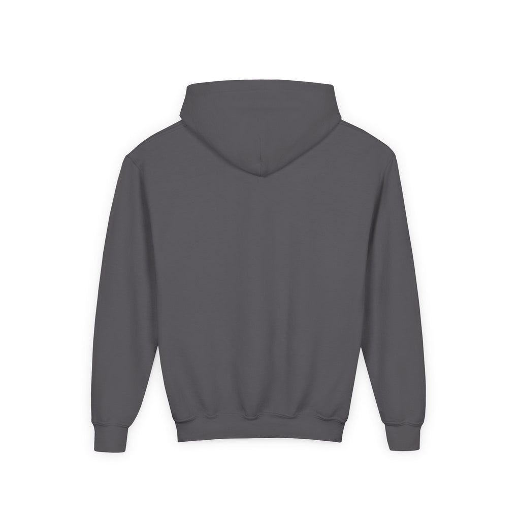 Youth Hoodie — Minimal Dove Logo "Wild & Free" Chest Print