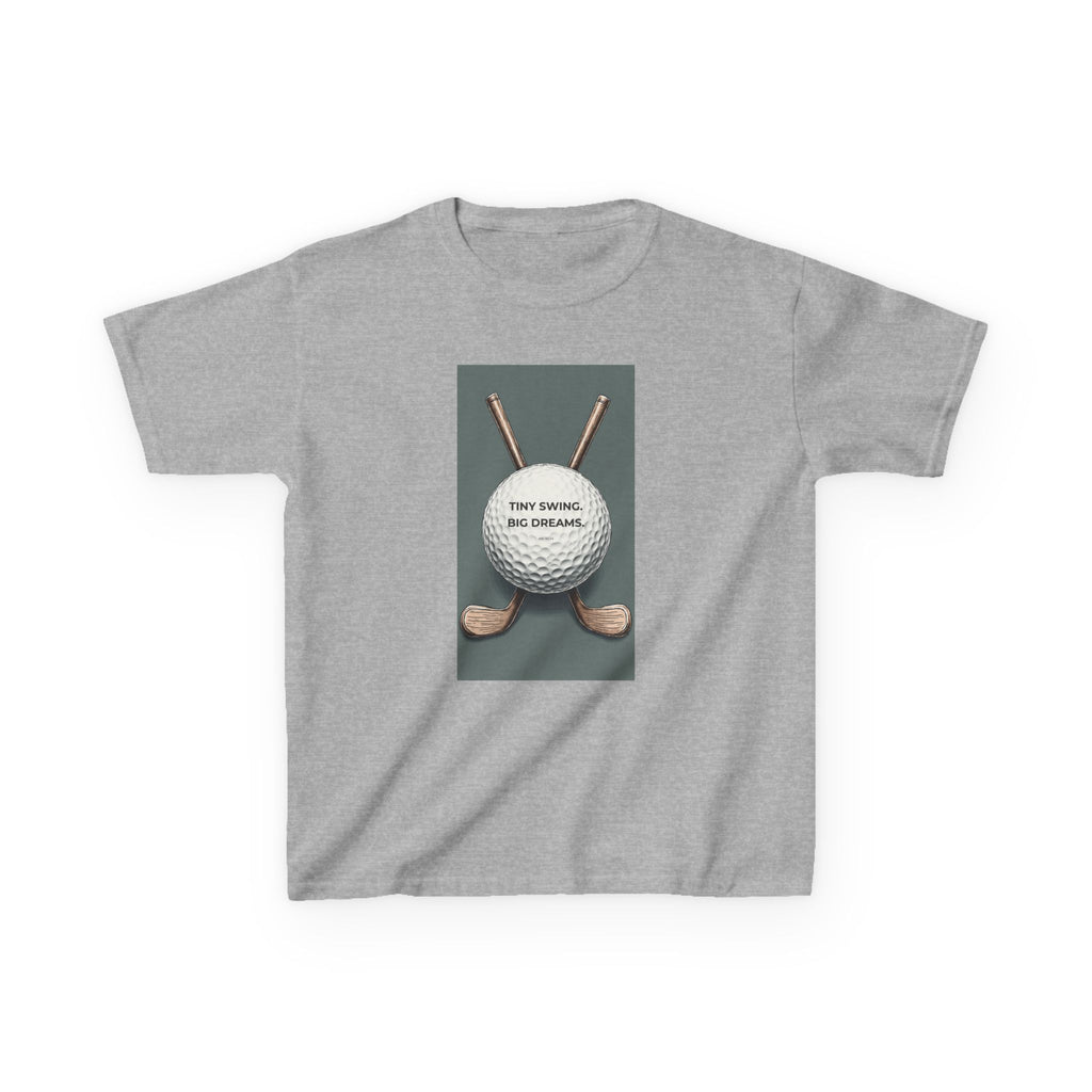 Kids Golf Tee — "Tiny Swing, Big Dreams" Graphic T‑Shirt