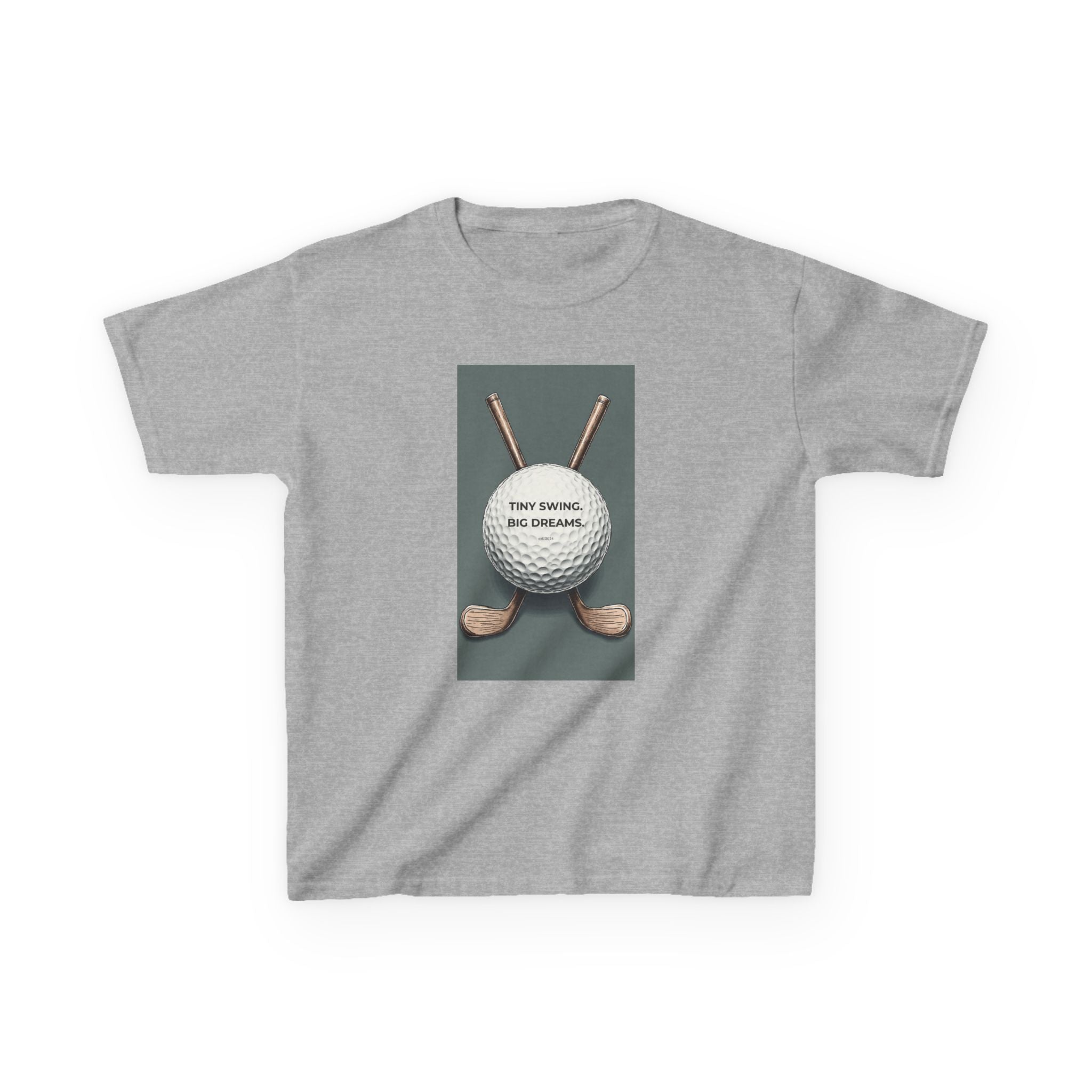 Kids Golf Tee — "Tiny Swing, Big Dreams" Graphic T‑Shirt