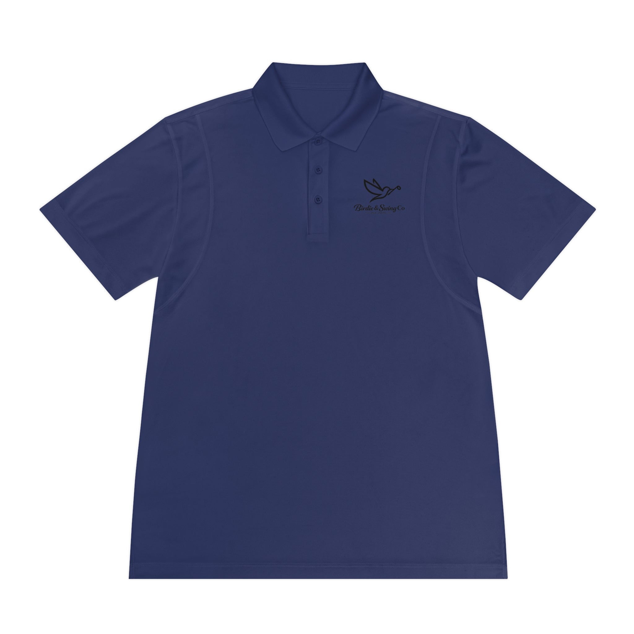 Men's Polo Shirt with Dove Logo — Breathable Sport Polo for Casual & Golf Wear