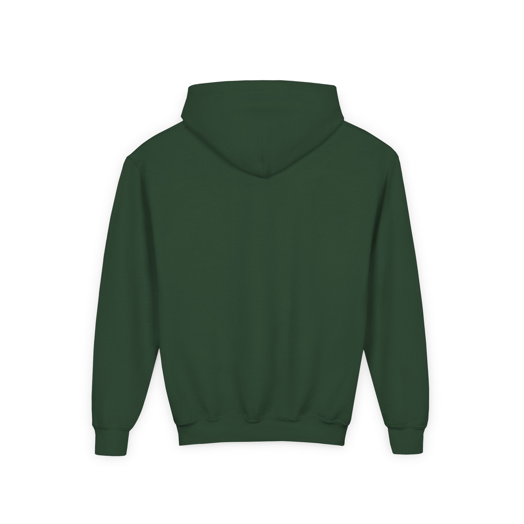 Youth Hoodie — Minimal Dove Logo "Wild & Free" Chest Print