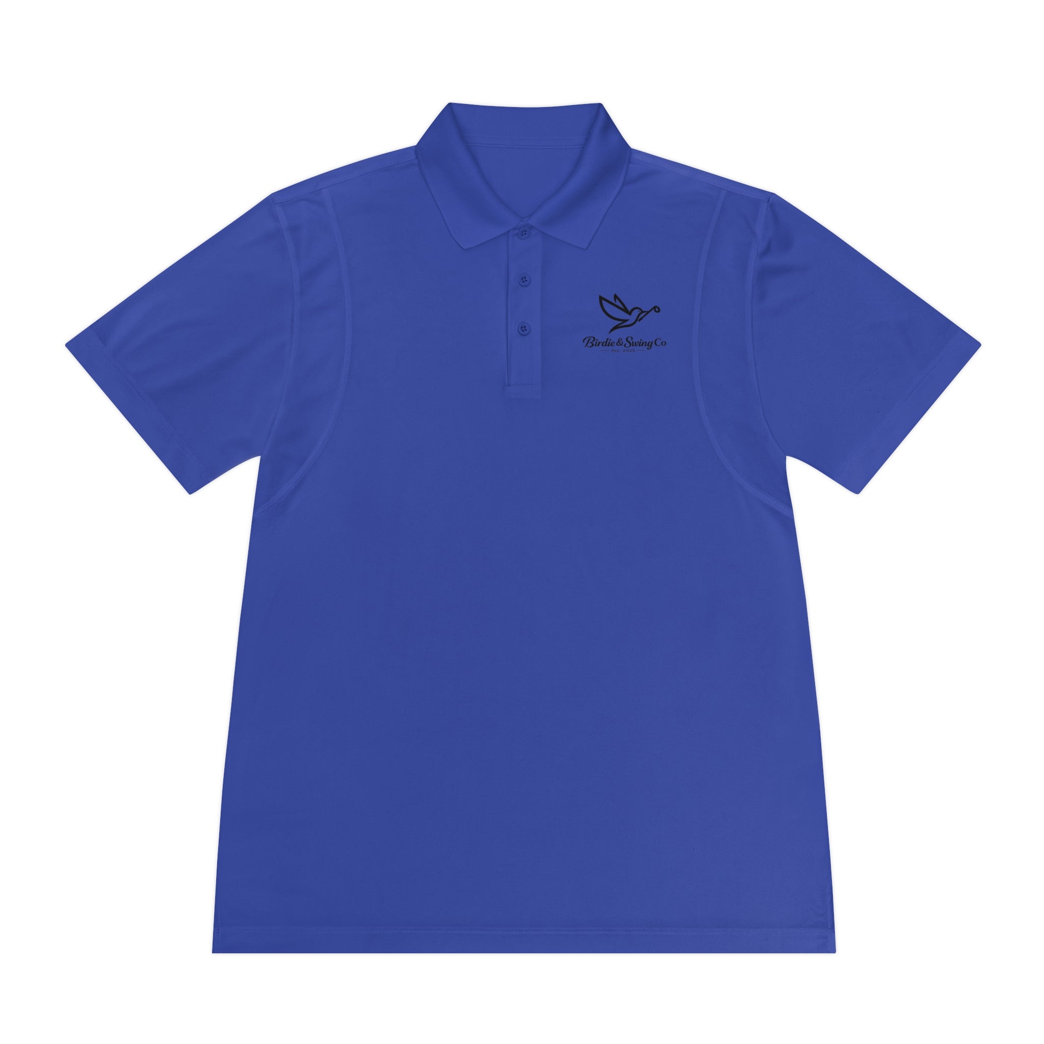 Men's Polo Shirt with Dove Logo — Breathable Sport Polo for Casual & Golf Wear
