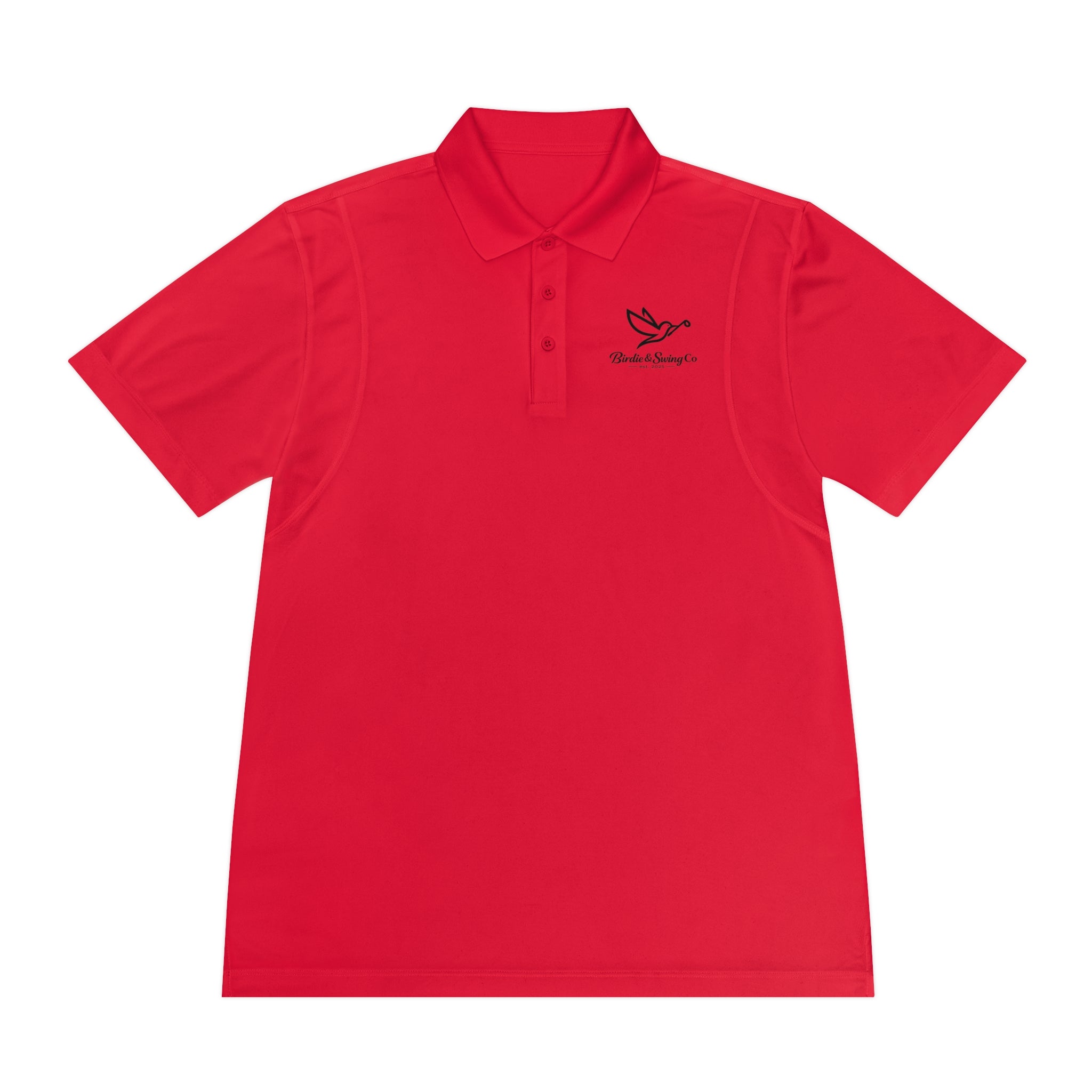 Men's Polo Shirt with Dove Logo — Breathable Sport Polo for Casual & Golf Wear