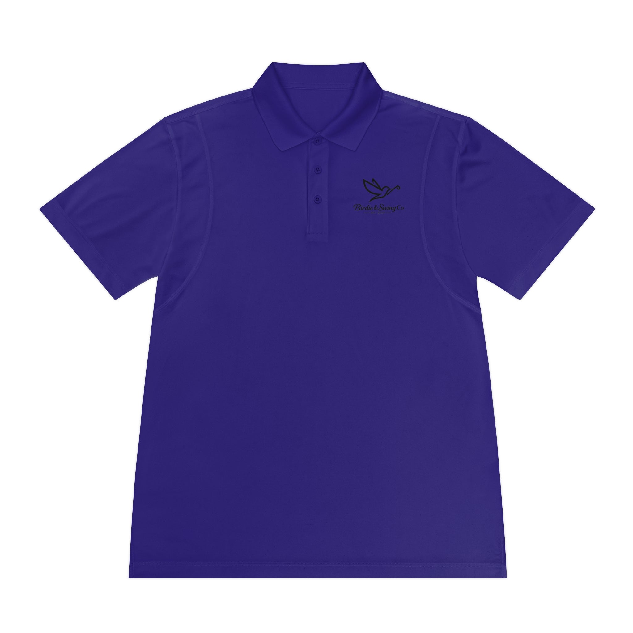 Men's Polo Shirt with Dove Logo — Breathable Sport Polo for Casual & Golf Wear
