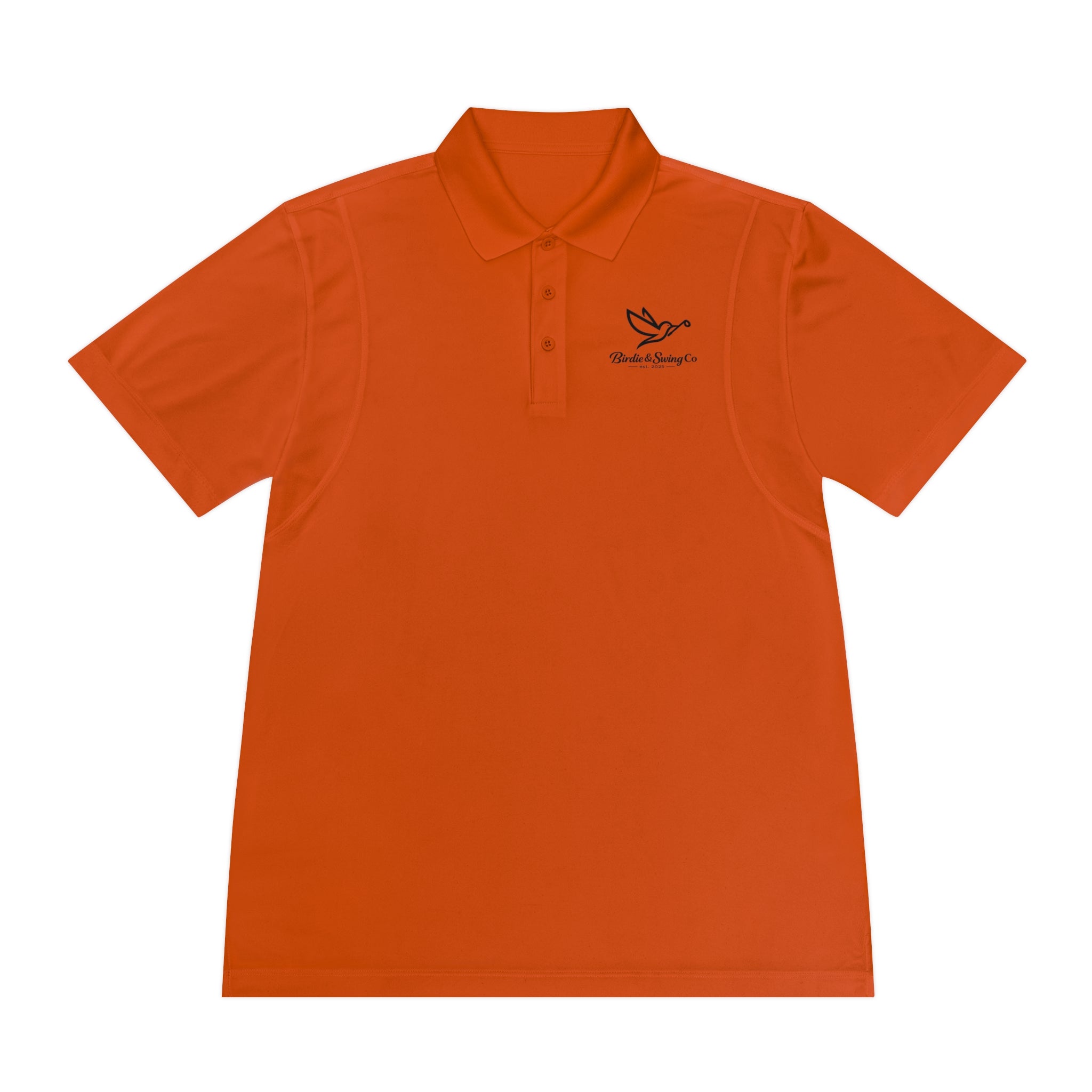 Men's Polo Shirt with Dove Logo — Breathable Sport Polo for Casual & Golf Wear