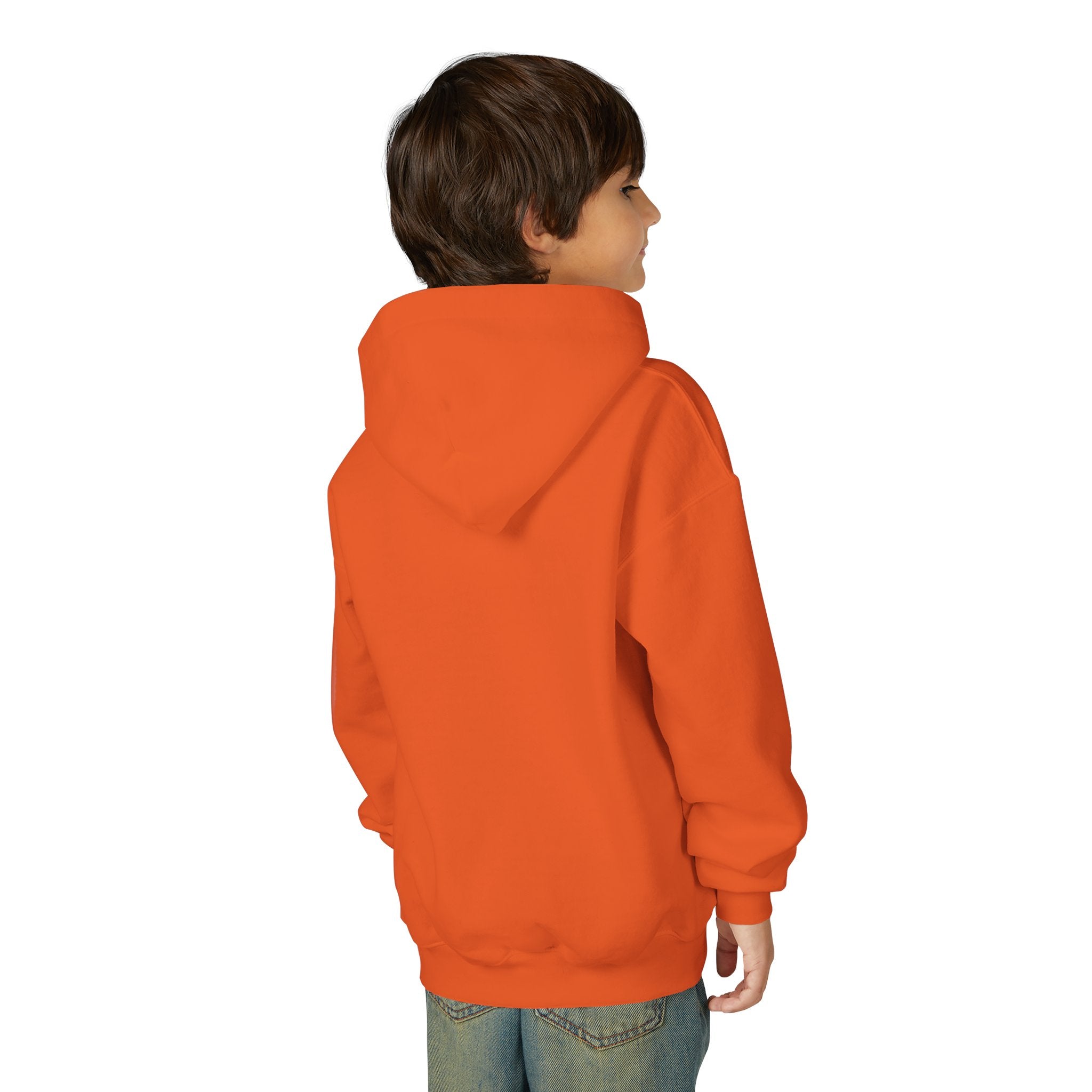 Youth Hoodie — Minimal Dove Logo "Wild & Free" Chest Print